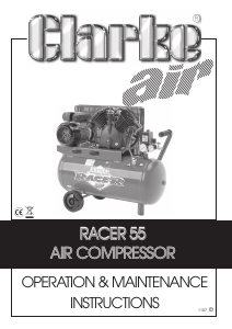 Manual Clarke Racer 55 Compressor