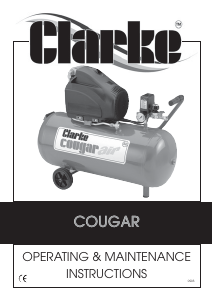 Handleiding Clarke Cougar 25 Compressor