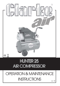 Manual Clarke Hunter 25 Compressor