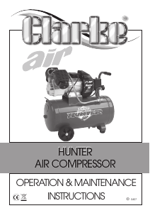 Handleiding Clarke Hunter 60 Compressor