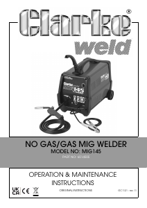 Manual Clarke MIG 145 Welder