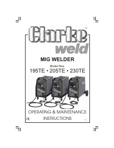 Manual Clarke MIG 195TE Welder