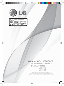 Manual LG M2250D Monitor LED