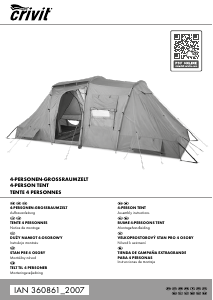 Handleiding Crivit IAN 360861 Tent