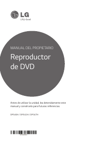Manual de uso LG DP540H Reproductor DVD