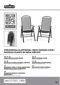 Manual Florabest IAN 317227 Garden Chair