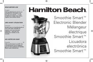Manual Hamilton Beach 56202 Smoothie Smart Blender