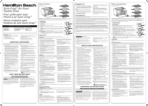Manual de uso Hamilton Beach 31460 Horno