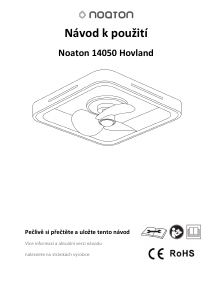 Mode d’emploi Noaton 14050W Hovland Ventilateur de plafond