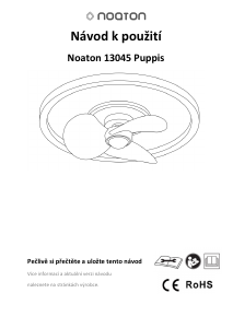Návod Noaton 13045W Puppis Stropný ventilátor