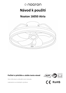 Návod Noaton 16050B Atria Stropný ventilátor
