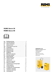 Manual de uso REMS Secco 50 Deshumidificador