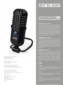 Bedienungsanleitung Reloop sPodcaster Go Mikrofon