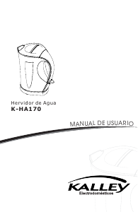 Manual de uso Kalley K-HA170 Hervidor