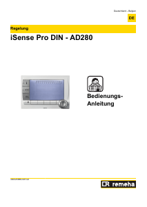 Bedienungsanleitung Remeha iSense Pro DIN - AD280 Thermostat