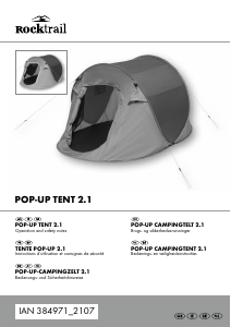 Handleiding Rocktrail IAN 384971 Tent