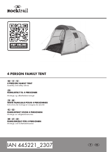 Handleiding Rocktrail IAN 445221 Tent