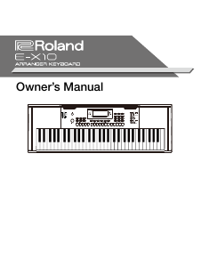 Handleiding Roland E-X10 Keyboard