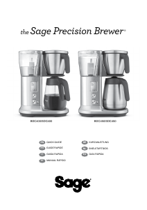 Manual de uso Sage BDC450 Precision Brewer Máquina de café