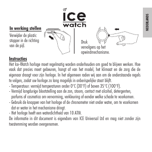 Handleiding Ice Watch Aqua Horloge