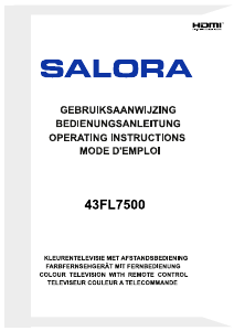 Handleiding Salora 43FL7500 LED televisie
