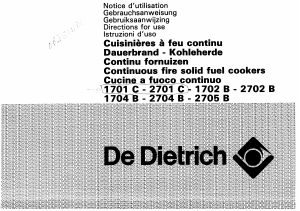 Handleiding De Dietrich 2702 B Fornuis