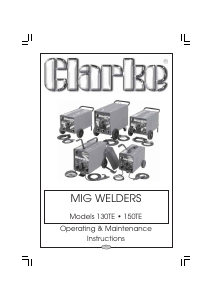 Manual Clarke MIG 130TE Welder