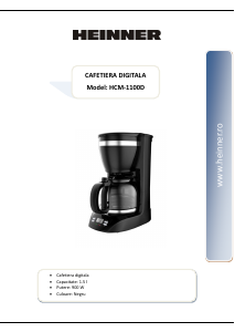 Manual Heinner HCM-1100D Cafetieră