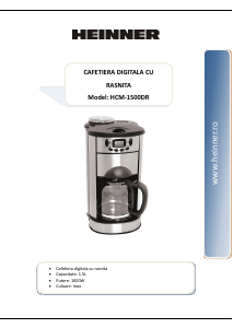 Manual Heinner HCM-1500DR Cafetieră