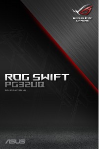 Bruksanvisning Asus ROG Swift PG32UQ LCD skärm