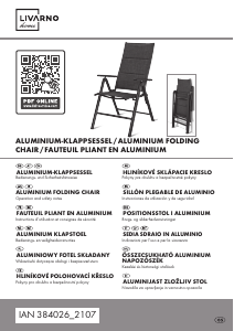 Manual Livarno IAN 384026 Garden Chair