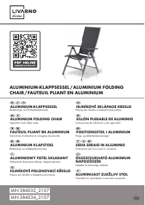 Manual Livarno IAN 384034 Garden Chair