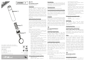 Manual LivarnoLux IAN 271890 Flashlight