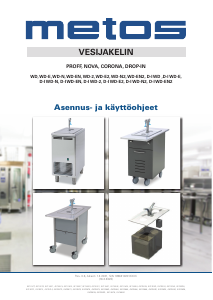 Käyttöohje Metos Proff WD Vesisäiliö