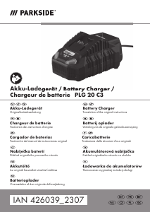 Manual Parkside IAN 426039 Battery Charger