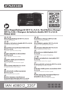 Manual de uso Parkside IAN 408012 Cargador de batería