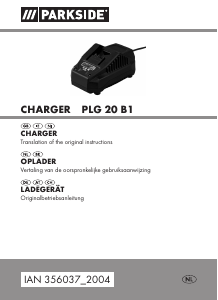 Manual Parkside IAN 356037 Battery Charger