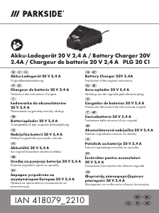 Manual de uso Parkside IAN 418079 Cargador de batería