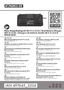 Manual Parkside IAN 497645 Încărcător de baterie