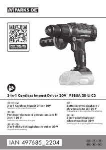 Manual Parkside IAN 497685 Drill-Driver