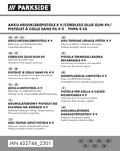 Manual de uso Parkside IAN 432744 Pistola para pegar