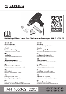 Manual de uso Parkside IAN 406362 Decapador por aire caliente