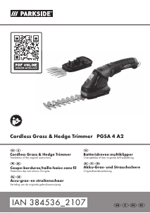 Manual Parkside IAN 384536 Hedgecutter