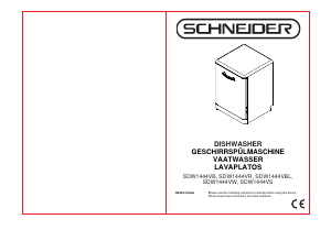 Handleiding Schneider SDW1444VBL Vaatwasser