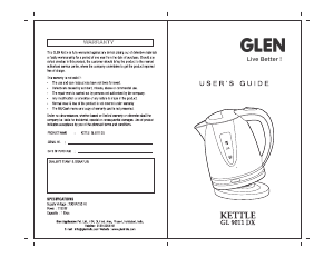 Manual Glen GL 9011 DX Kettle