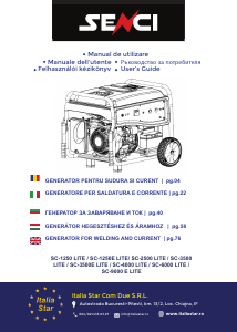 Manuale Senci SC-1250E LITE Generatore