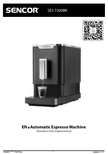 Manual Sencor SES 7200BK Espresso Machine