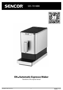 Manual Sencor SES 7018BK Espresso Machine