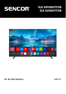 Manual Sencor SLE 32S800TCSB LED Television