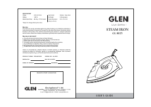 Handleiding Glen GL 8025 Strijkijzer